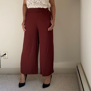 Aritzia Faun Pant Burgundy